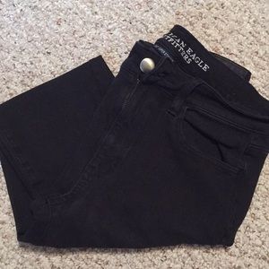 American Eagle size 8 Black Jean Jeggings Hi Rise